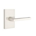 Emtek Helios Lever Right Hand 2-3/8 in Backset Privacy w/Modern Rectangular Rose for 1-1/4 in to 2 in Door 5212HLOUS15RH